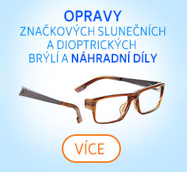 servis značkových slunečních i dioptrických brýlí